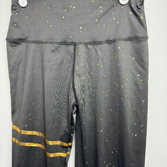 NWOT - Black and Gold Leggings Size M - Picture 5 of 8